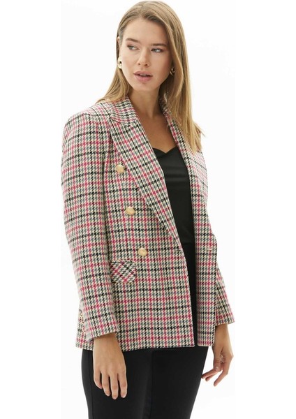 Kruvaze Göğüs Cepli Kazayağı Ceket fiyatları