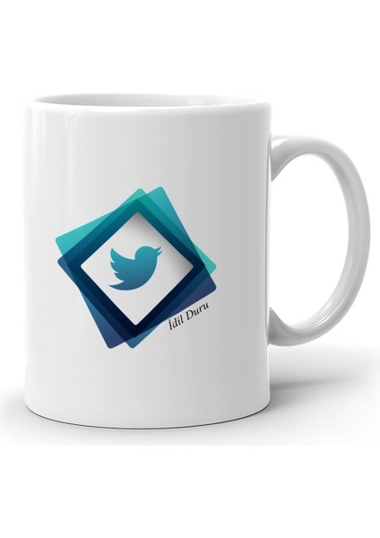 Kişiye Özel Twitter Beyaz Kupa Bardak - 2