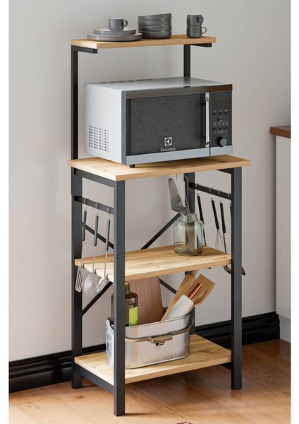 Çok Amaçlı Mutfak Bangosu - Atlantik Çam - 128x40x60 cm