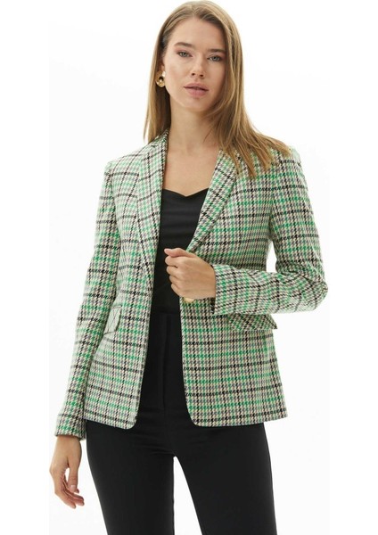 Erkek Yaka Tek Düğme Kazayağı Ceket