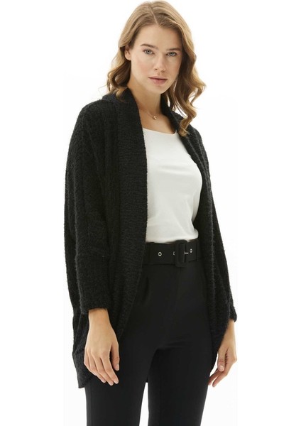 Yakası Katlamalı Kendinden Simli Hırka fiyatları