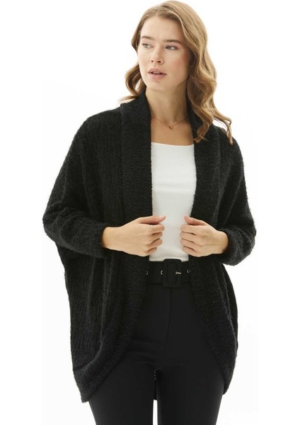 Yakası Katlamalı Kendinden Simli Hırka modelleri