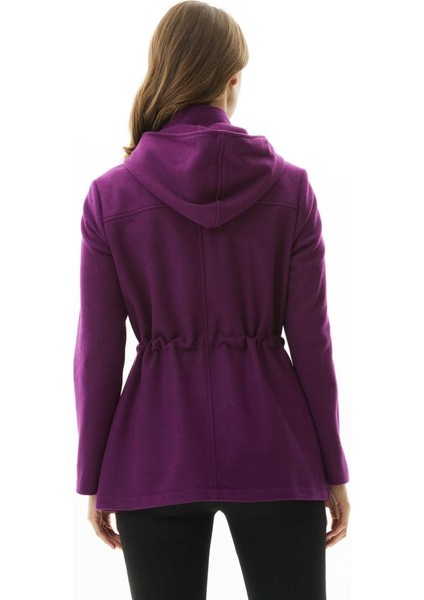 Beli Büzgülü Kapüşonlu Çıtçıtlı Kaban fırsatları