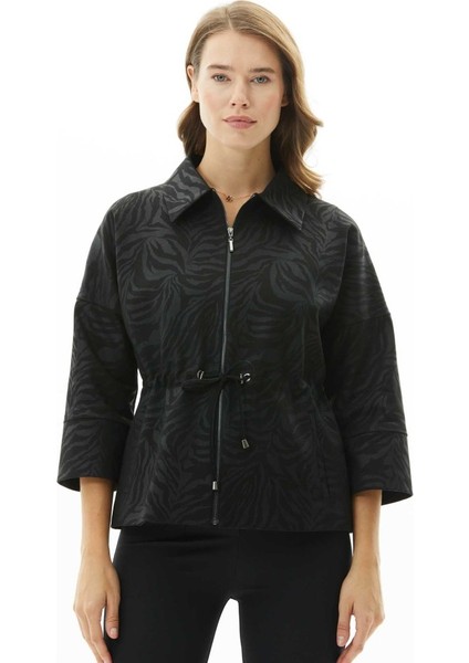 Beli Büzgülü Zebra Desen Ceket fiyatları