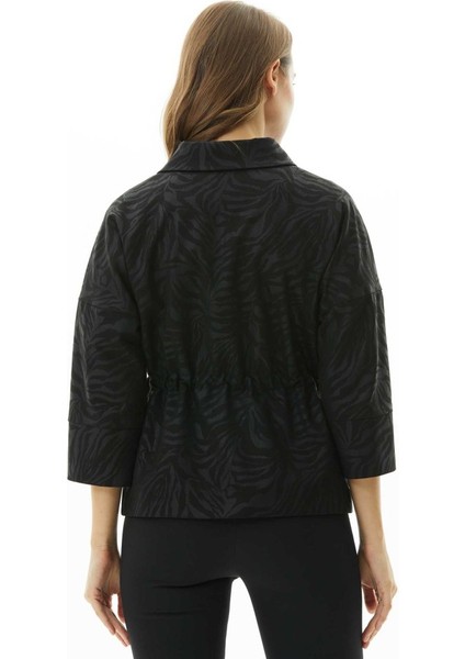 Beli Büzgülü Zebra Desen Ceket fırsatları