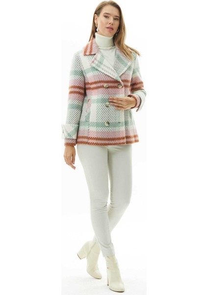 Kruvaze Yaka Ekose Kaban fırsatları