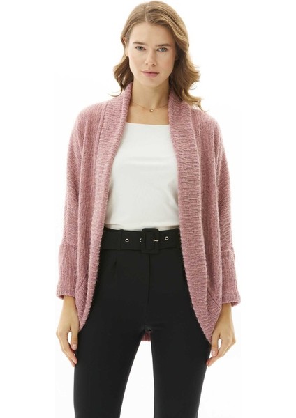 Yakası Katlamalı Kendinden Simli Hırka indirimleri