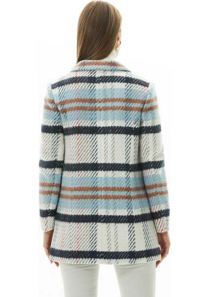 Kruvaze Yaka Dik Cep Ekose Kaban indirimleri