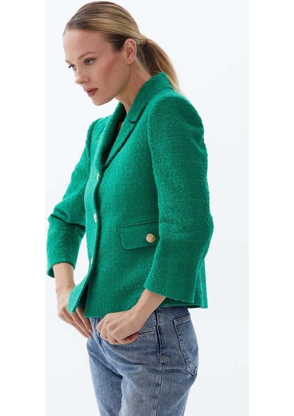 Ufak Erkek Yaka Dıştan Cep Şanel Ceket modelleri