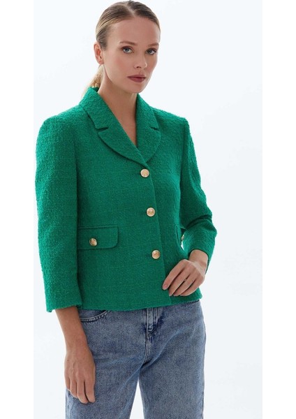 Ufak Erkek Yaka Dıştan Cep Şanel Ceket indirimleri