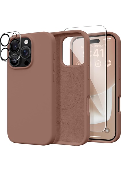 iPhone 16 Pro Max Kılıf Kivi Magsafe Özellikli 3lü Kombin Kılıf