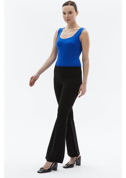 Beli Lastikli Ispanyol Paça Pantolon modelleri