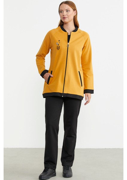 Renk Kombinli Tunik Eşofman Takım - Hardal fiyatları