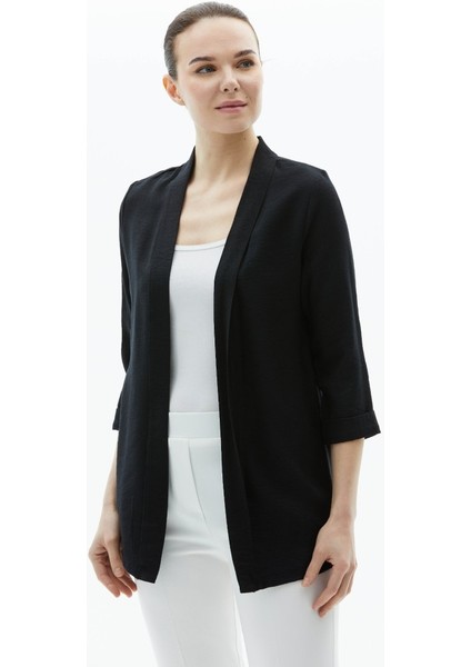 Yakası Katlamalı Truvakar Kol Ceket