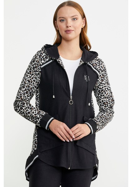 Rahat Kalıp Leopar Kombinli Takım - Beyaz fiyatları