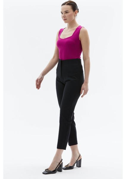 Çift Pensli Cepsiz Boru Paça Pantolon modelleri