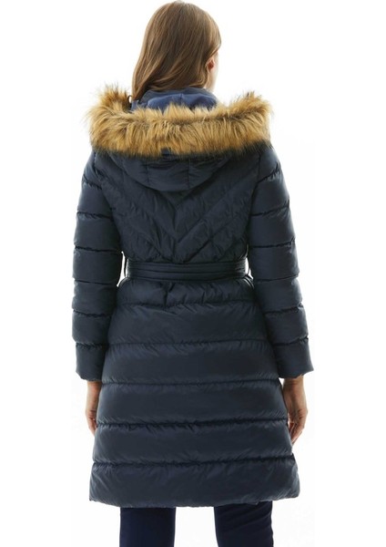 Üstü Verev Belden Bağlamalı Uzun Mont fırsatları