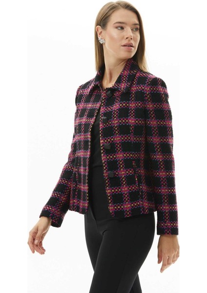 Bebe Yaka Ekose Ceket modelleri