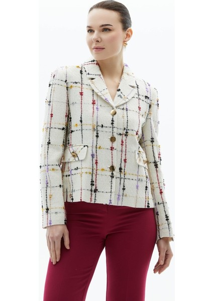 Küçük Erkek Yaka Renkli Ekose Ceket fiyatları