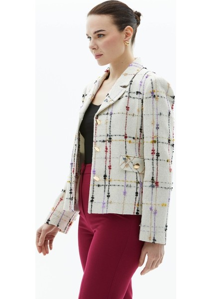 Küçük Erkek Yaka Renkli Ekose Ceket fırsatları