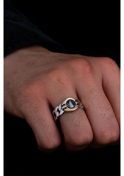 Erkek Gümüş Yüzük - Osmanlı Tuğrası Ince Kibar Erkek Yüzüğü fiyatları