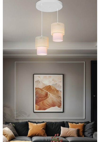 Beyaz Sarkıt Avize Salon Yatak Odası Mutfak Modern Şık Lamba