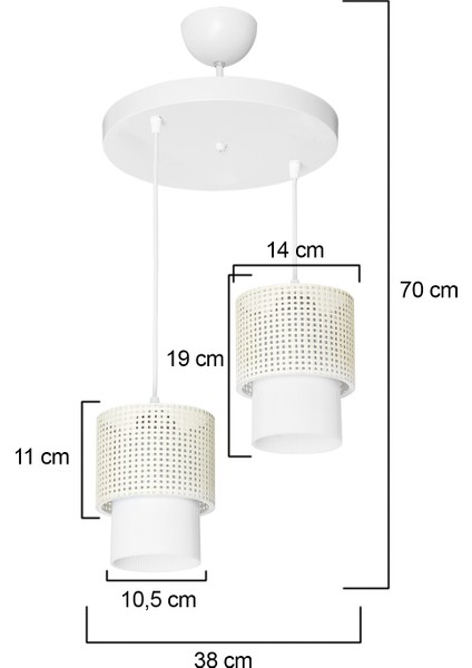 Beyaz Sarkıt Avize Salon Yatak Odası Mutfak Modern Şık Lamba fırsatları