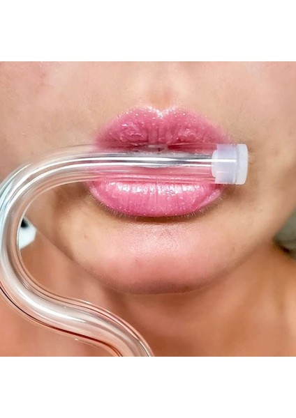 Temizleme Fırçalı Şeffaf Yeniden Kullanılabilir Önleyici Cam Pipet - Sarı (Yurt Dışından)