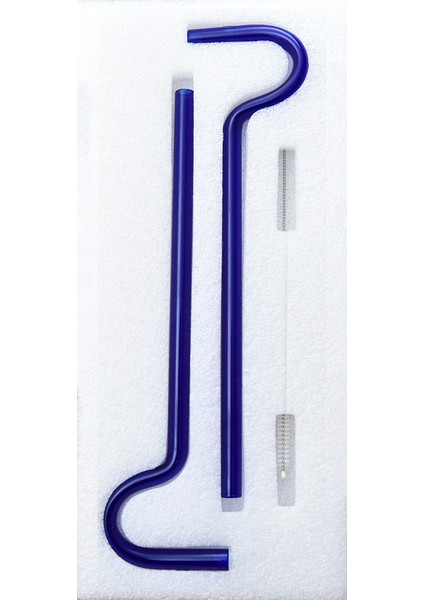 Yaratıcı Pipetler - Temizleme Fırçalı Şeffaf Yeniden Kullanılabilir Pipetli Yalıtımlı Kupa - Plastik Pipetlere Çevre Dostu Alternatif - Temizleme Fırçası Dahil - 2'li Paket (Yurt Dışından)