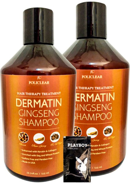 Dermatin Shampoo Ginsengli Özel Bakım Şampuanı 500 ml x 2 adet + Jel