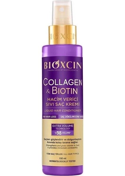 Collagen Biotin Hacim Verici Sıvı Saç Kremi 150 ml