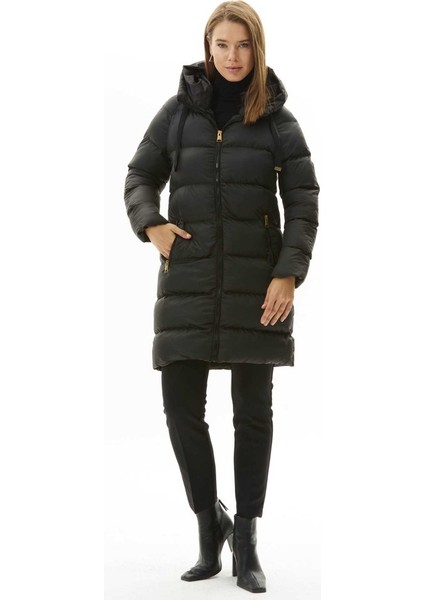 Kendinden Kapüşonlu Grogrenli Uzun Mont fırsatları