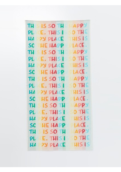 Accessorıes Karışık Baskılı Yazı Baskılı Plaj Havlusu 70X145 cm fiyatları