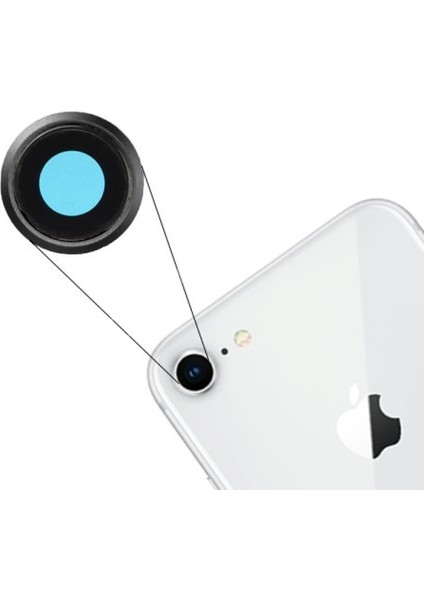 Teknonet Apple iPhone Se 2020 Uyumlu Kamera Camı