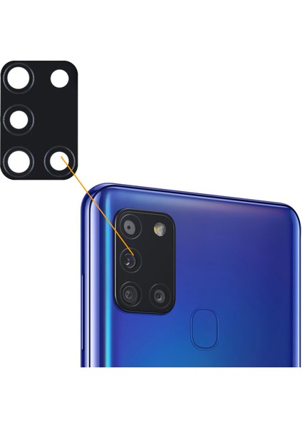 Teknonet Samsung Galaxy A21S Uyumlu Kamera Camı