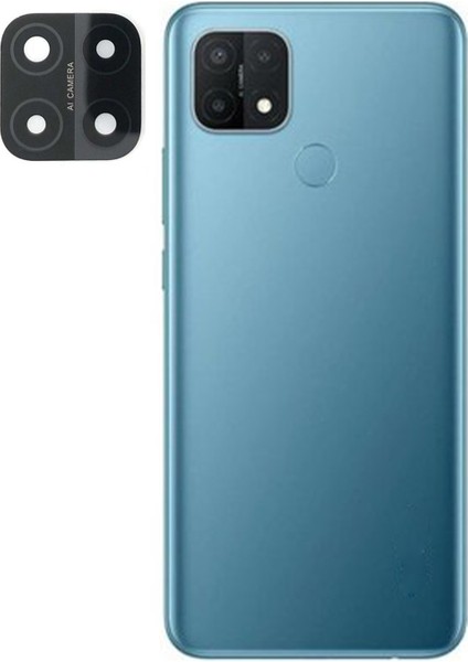 Teknonet Oppo A15 Uyumlu Çerçeveli Kamera Camı