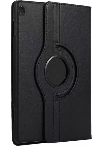 Huawei Pad X8 10.1 Uyumlu 3 Kameralı Döner Standlı Kapaklı Kılıf