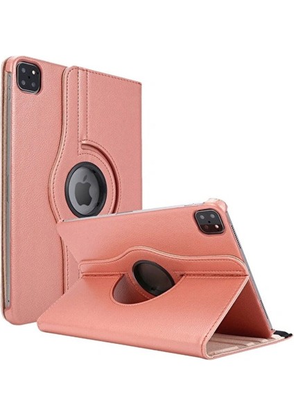 Apple ipad Pro 12.9 Inç 4.nesil Uyumlu 3 Kameralı Döner Standlı Kapaklı Kılıf
