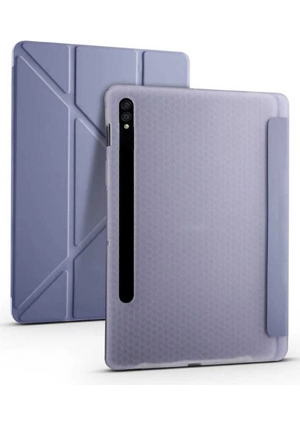 Samsung Galaxy Tab S7 Fe Lte SM-T733 64 GB 12.4 Uyumlu Flip Prizma Seri Kapaklı Kılıf
