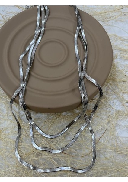 Çelik Silver Kolye