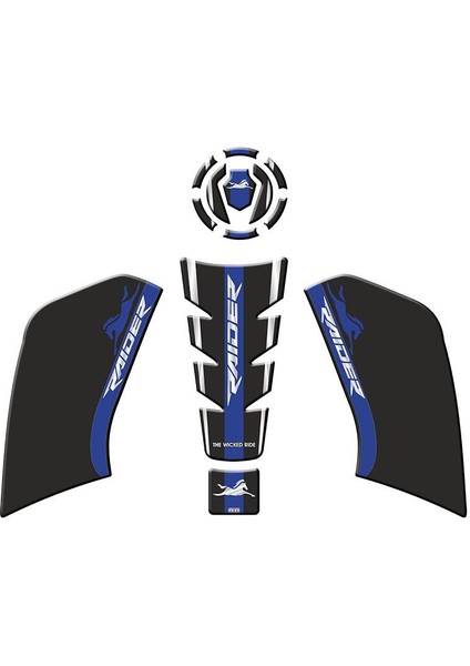 Tvs Raıder 125 2023 - 2024 Uyumlu Tank Pad Set 007