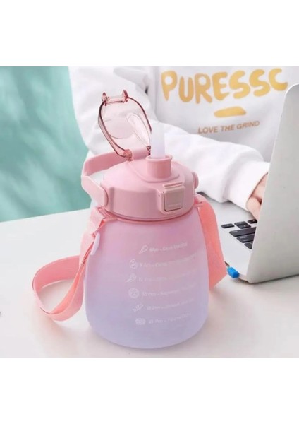 Krizantem Motivasyon Su Matarası 1300 Ml. Hareketli Günlerin. Serin Yol Arkadaşı Dayanıklı ve Orijinal
