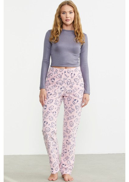 Polar Desenli Kışlık Tek Alt - Pembe fiyatları