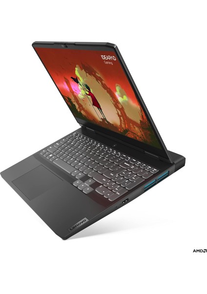 Ideapad Gaming 3 Amd Ryzen 5 7535HS 8gb 512GB SSD Rtx 3050 (6 Gb) 15.6 120Hz Fhd Freedos 82SB00RHTX Dizüstü Bilgisayar - Lenovo Çanta WZ01