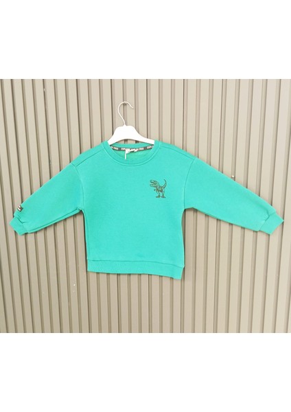 (SCE-1002) Serbend Kıds Baskılı Şardonlu Erkek Çocuk Sweatshırt