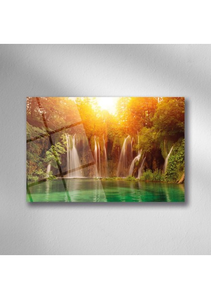 Şelale Doğa Manzara Cam - 25*35