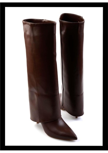 Kahve Kadın Çizme K03209022009 fırsatları