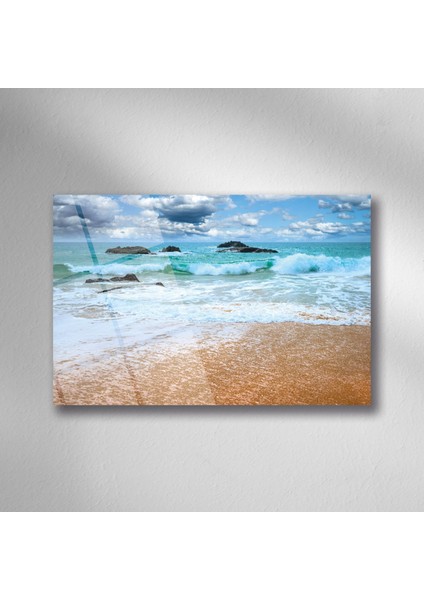 Sahil Deniz Manzara Cam - 25*35