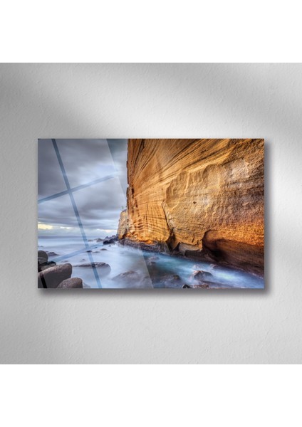 Kayalık Deniz Doğa Manzara Cam - 25*35