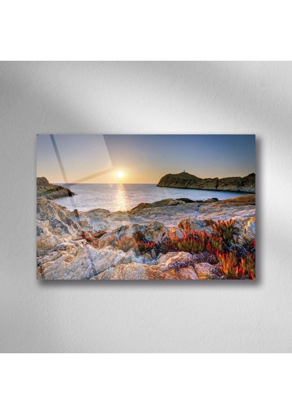 Gün Batımı Deniz Doğa Manzara Cam - 25*35